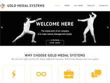 Tablet Screenshot of goldmedalsystems.com